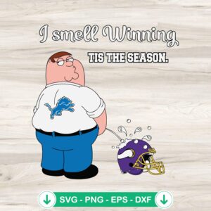Detroit Lions I Smell Winning SVG file for Cricut cutting