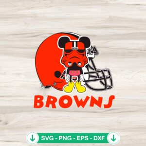 Mickey Stormtrooper Cleveland Browns NFL SVG file for Cricut
