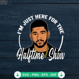 Usher Halftime Show SVG file for Cricut cutting machine