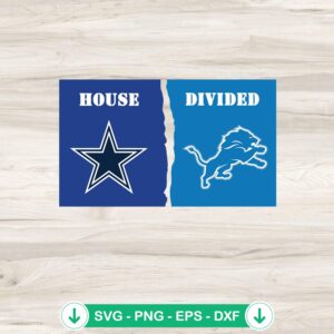 Detroit Lions Vs Dallas Cowboys SVG file for cutting machines