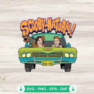 Funny Scooby Doo Supernatural SVG file for Cricut cutting
