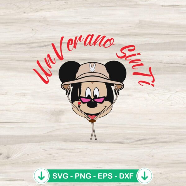 Mickey Bad Bunny SVG file for cricut and cutting machine