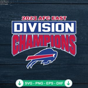 2023 AFC East Division Champions SVG file for Buffalo Bills