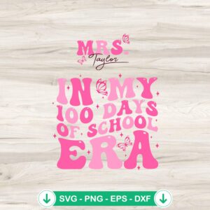 100 Days of School SVG file for Cricut cutting machine