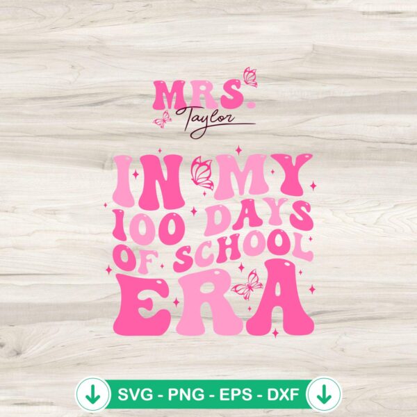 100 Days of School SVG file for Cricut cutting machine