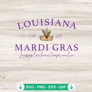 Louisiana Mardi Gras SVG file for cutting machines