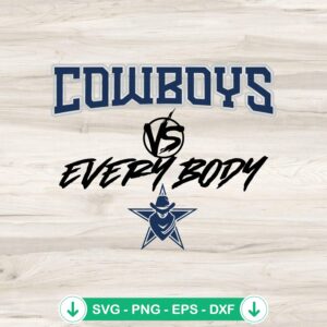Cowboys Vs Everybody SVG file, NFL football SVG cut file