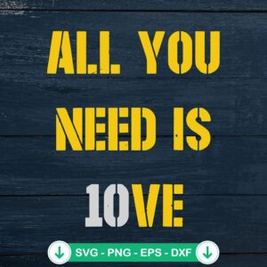 Jordan Love Packers 10 SVG file for cricut, cutting file