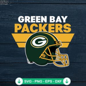 Green Bay Packers helmet SVG file for Cricut cutting machine