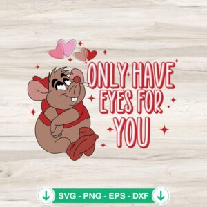Disney Gus Gus Only Have Eyes For You SVG file for cutting machines