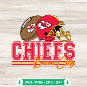 Kansas City Chiefs Football SVG file for cutting machines