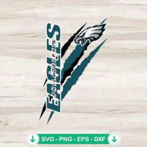 Philadelphia Eagles Football SVG file for cutting machines