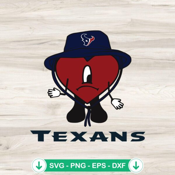 Bad Bunny Houston Texans SVG file for cricut cutting machine