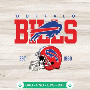 Buffalo Bills Est 1960 svg file for Cricut cutting machine