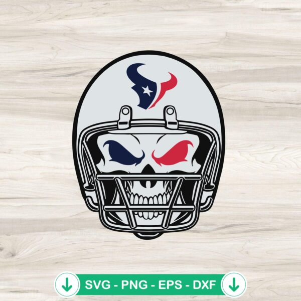 Houston Texans Skull Helmet SVG file for cutting machines