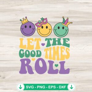 Mardi Gras Smiley Face SVG file, cricut svg, cutting file