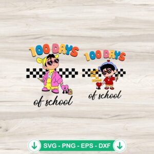 Bad Bunny 100 Days of School SVG file for cricut cutting