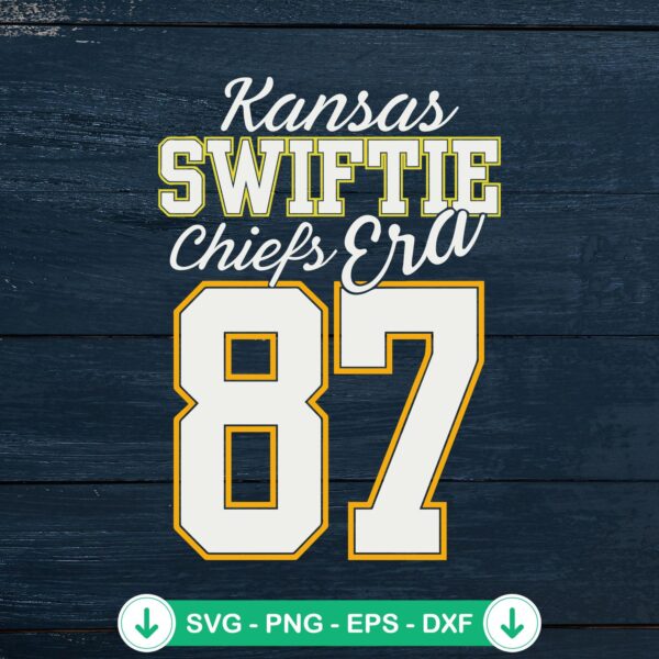 Kansas Swiftie Chiefs Era 87 SVG file for Cricut cutting machine