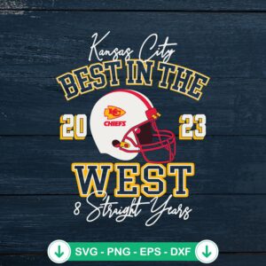 Kansas City Chiefs Best In The West SVG file, cricut svg cutting file