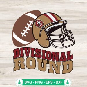 San Francisco 49ers Divisional Round svg file, cricut svg cutting file