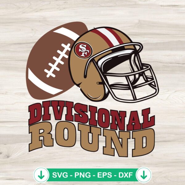 San Francisco 49ers Divisional Round svg file, cricut svg cutting file