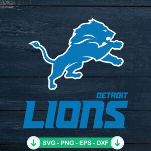 Detroit Lions Football Logo SVG file for Cricut cutting machine