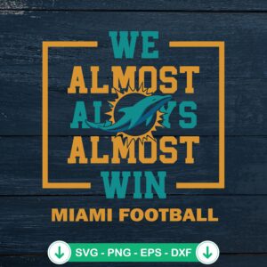 Miami Dolphins Football SVG file for Cricut and cutting machine