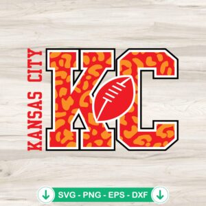 Kc Chiefs Football SVG file, cricut svg cut file for Kansas City Chiefs