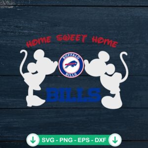 Mickey Minnie Buffalo Bills SVG file for cutting machines