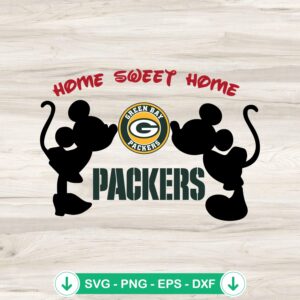 Mickey Minnie Green Bay Packers SVG file for cutting machines