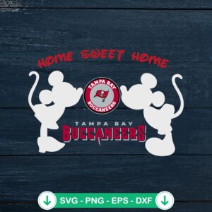 Mickey Minnie Tampa Bay Buccaneers SVG file for Cricut cutting