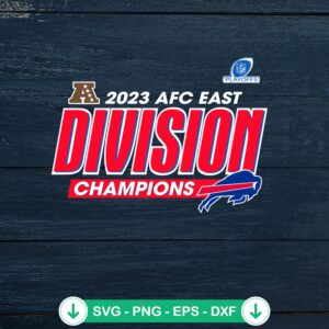 Buffalo Bills AFC East Division Champions svg file for cricut