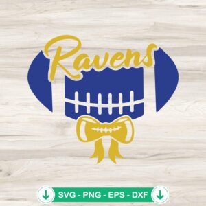 Ravens Football Bow Tie SVG file for Cricut and cutting machines
