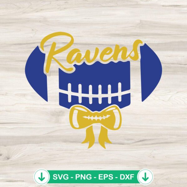 Ravens Football Bow Tie SVG file for Cricut and cutting machines