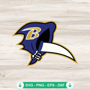 Baltimore Ravens Death Scythe SVG file for Cricut cutting machine