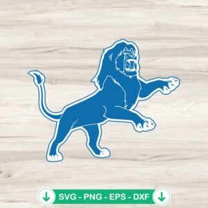 Detroit Lions Cricut svg file, football theme cutting file