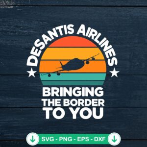 Vintage Desantis Airlines SVG file for cutting machines