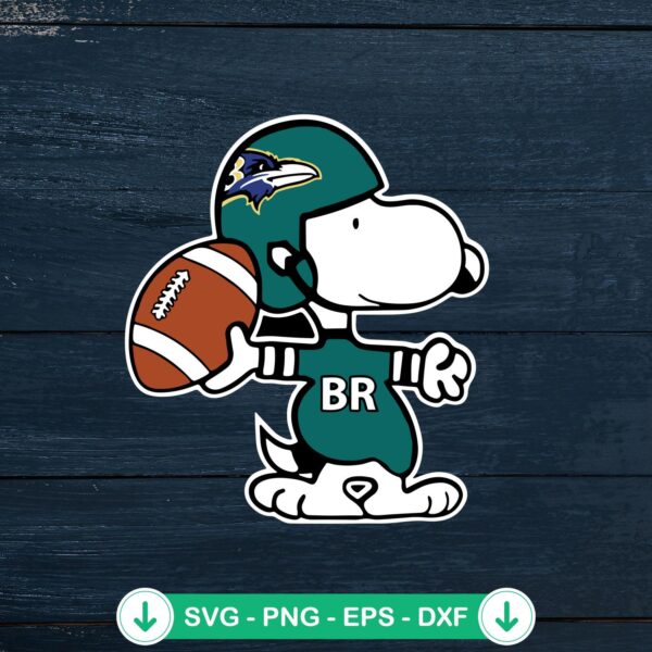 Snoopy Philadelphia Eagles football svg file cutting file