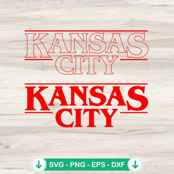 Kansas City Stranger Thing Font SVG file for Cricut and cutting machine