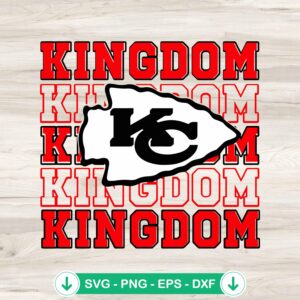 Kansas City Chiefs Kingdom SVG file for Cricut cutting machine