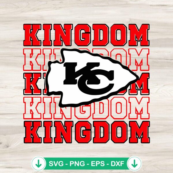 Kansas City Chiefs Kingdom SVG file for Cricut cutting machine