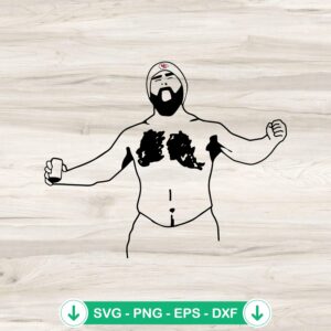 Jason Kelce KC No 1 SVG file for Cricut and DIY projects