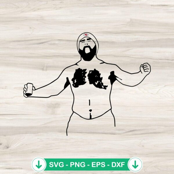 Jason Kelce KC No 1 SVG file for Cricut and DIY projects