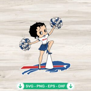 Betty Boop Buffalo Bills SVG file for cutting machine