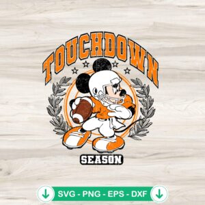 Mickey Mouse Touchdown Season SVG file for Cricut cutting