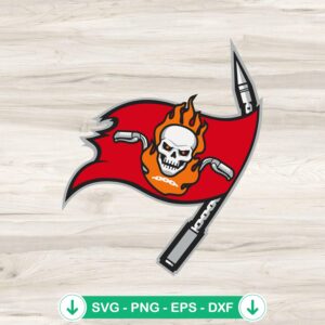 Tampa Bay Buccaneers logo SVG file for Cricut cutting machine