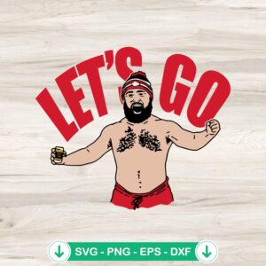 Jason Kelce SVG file for Kansas City Chiefs cutting file