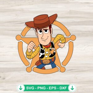 Sheriff Woody Toy Story svg file for Cricut cutting machine