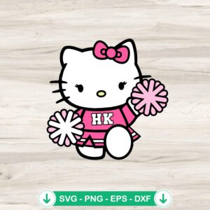 Hello Kitty Cheerleader svg file, cutting file for Cricut