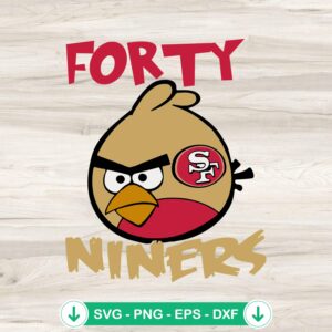 Forty Niners SVG file for NFL sports fans, cricut svg cutting file